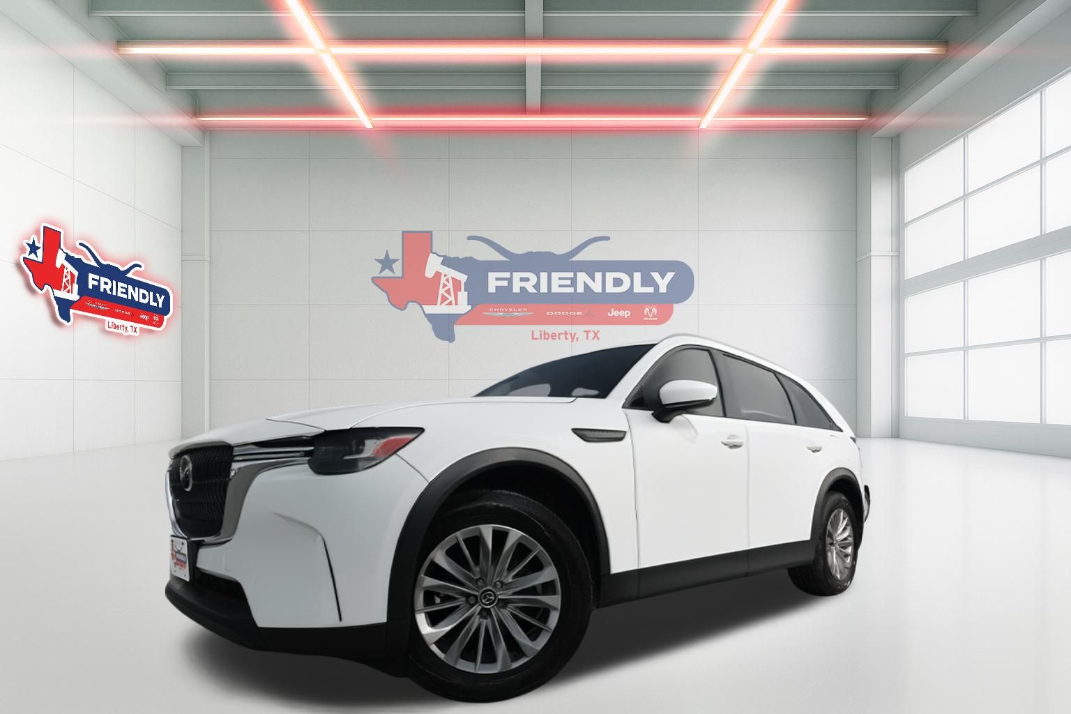 Rhodium White Premium 2024 Mazda CX-90 3.3 Turbo Preferred Plus AWD SUV / Crossover All-Wheel Drive 8-Speed Automatic