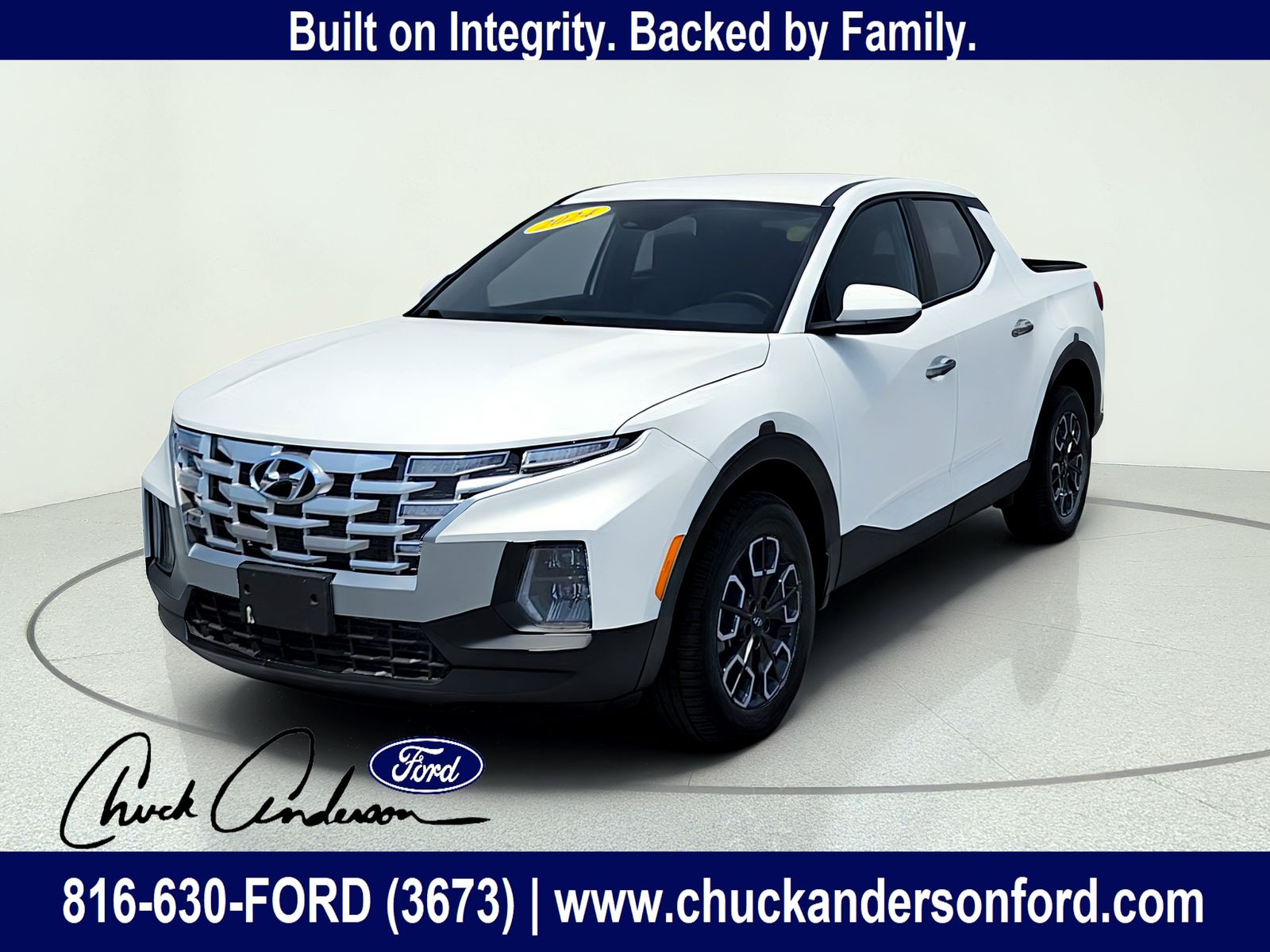 Atlas White 2024 Hyundai Santa Cruz Pickup Truck Front-Wheel Drive 8-Speed Automatic