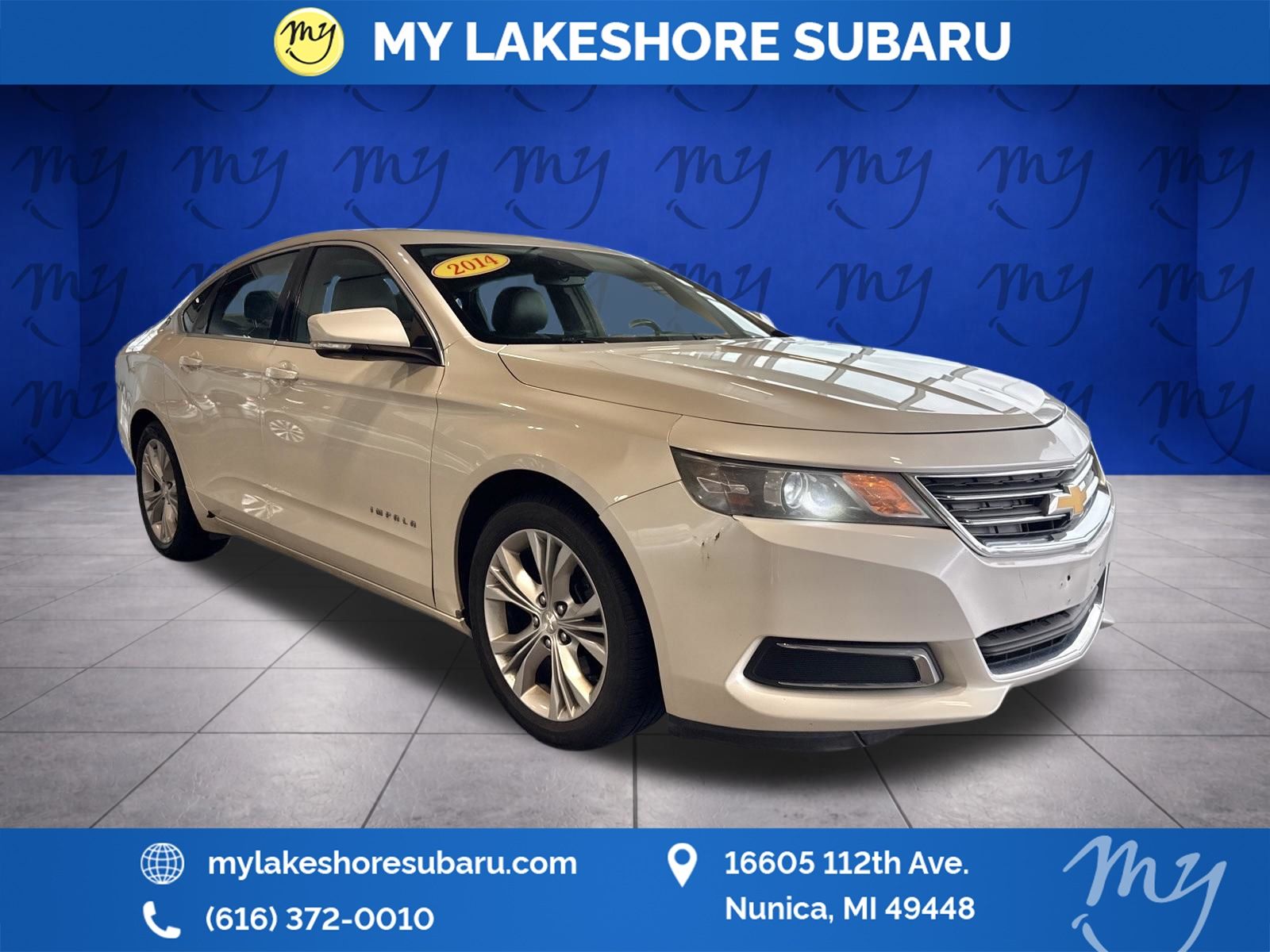 White Diamond Tricoat 2014 Chevrolet Impala 1LT FWD Sedan Front-Wheel Drive 6-Speed Automatic Overdrive