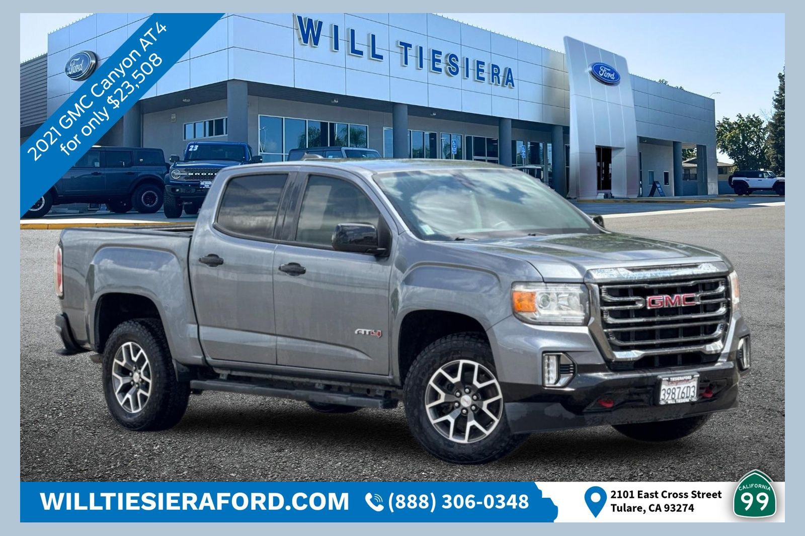 2021 GMC Canyon AT4 Crew Cab 4WD with Cloth