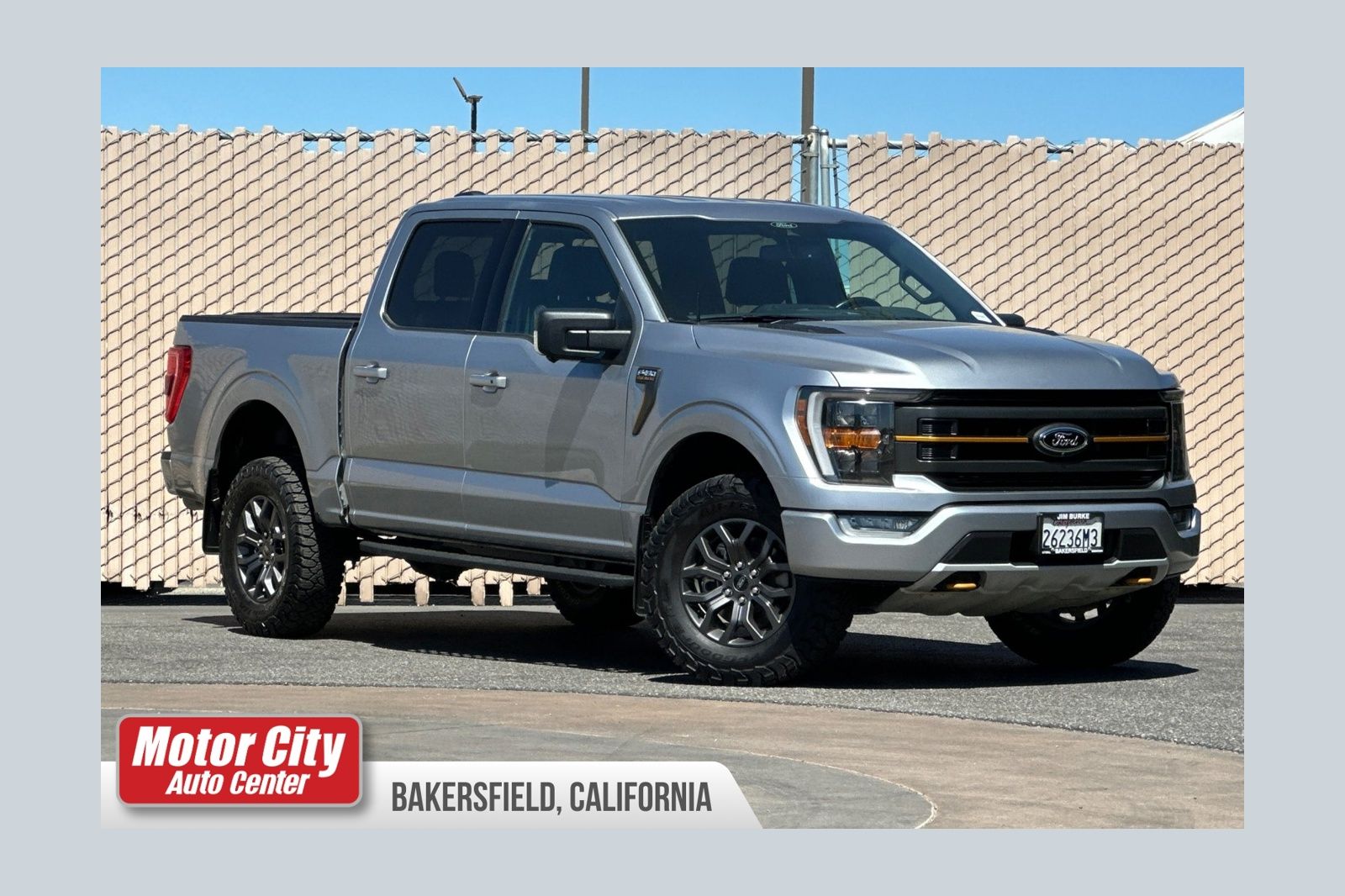 Silver Metallic 2022 Ford F-150 Pickup Truck Four-Wheel Drive Automatic