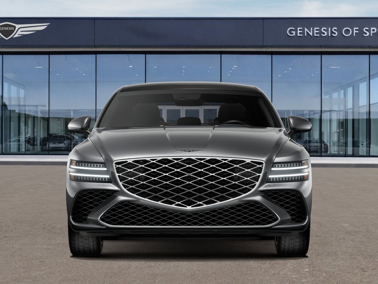 2026 Genesis G80 3.5T Sport Prestige Silver at Genesis of Spring