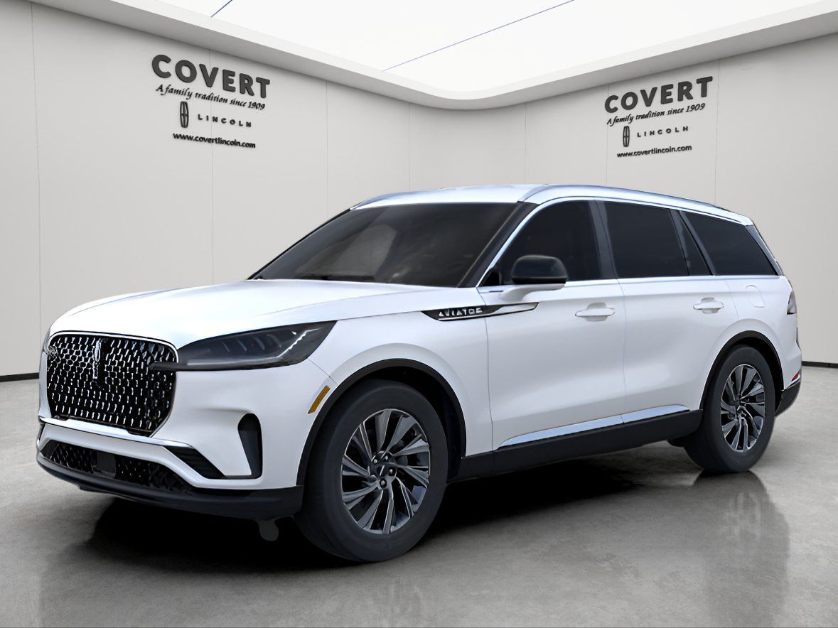 White Metallic 2026 Lincoln Aviator SUV / Crossover Rear-Wheel Drive Automatic