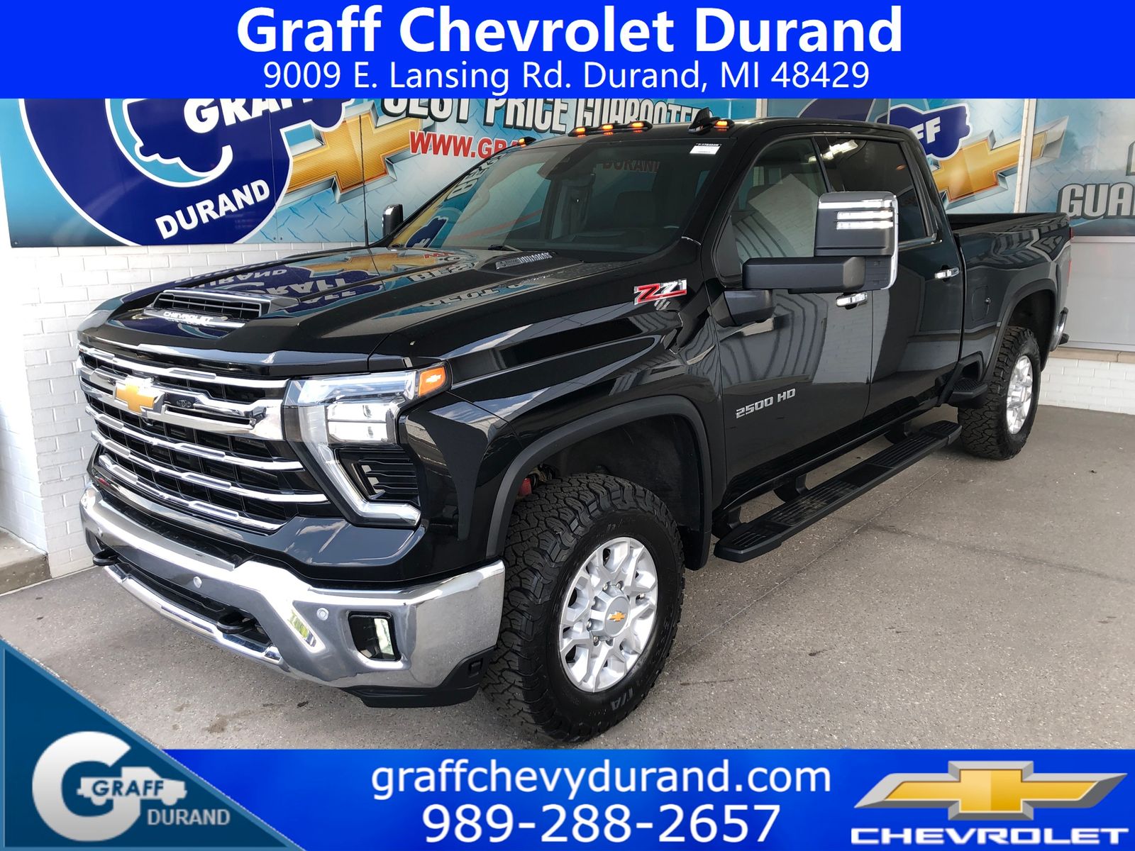 Black 2024 Chevrolet Silverado 2500HD Pickup Truck Four-Wheel Drive Automatic