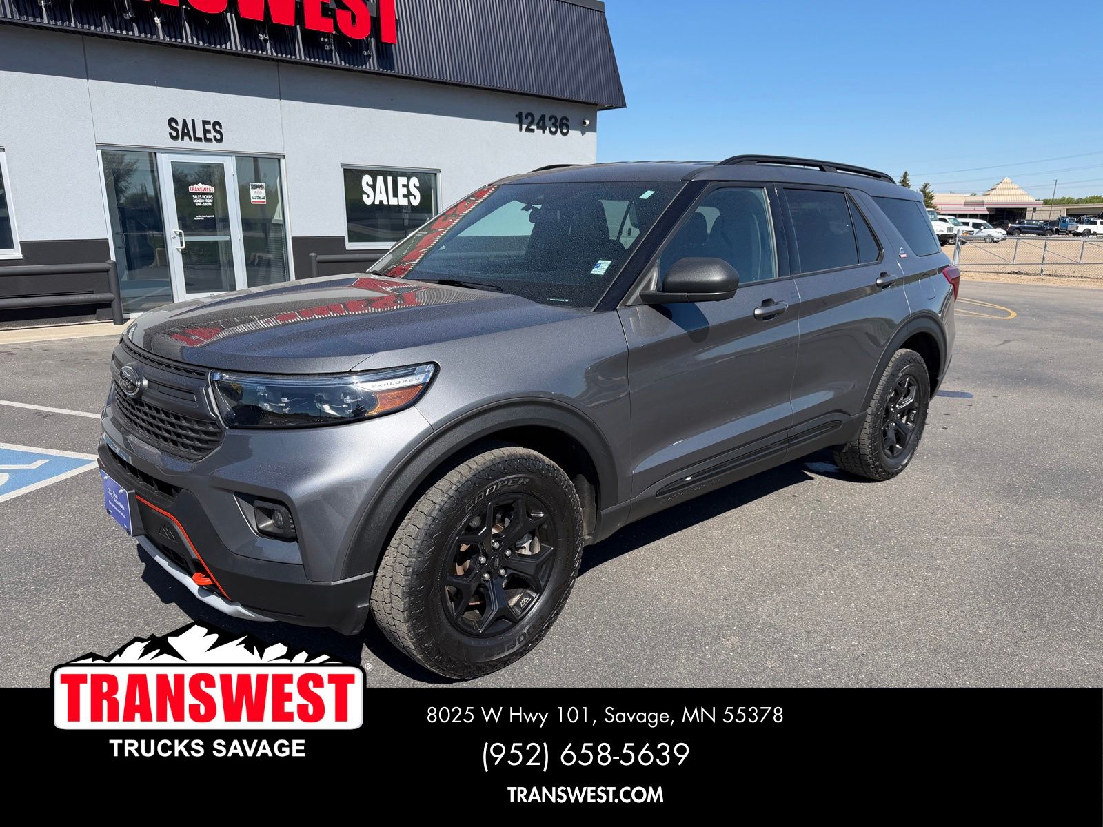 Gray Metallic 2022 Ford Explorer SUV / Crossover All-Wheel Drive Automatic
