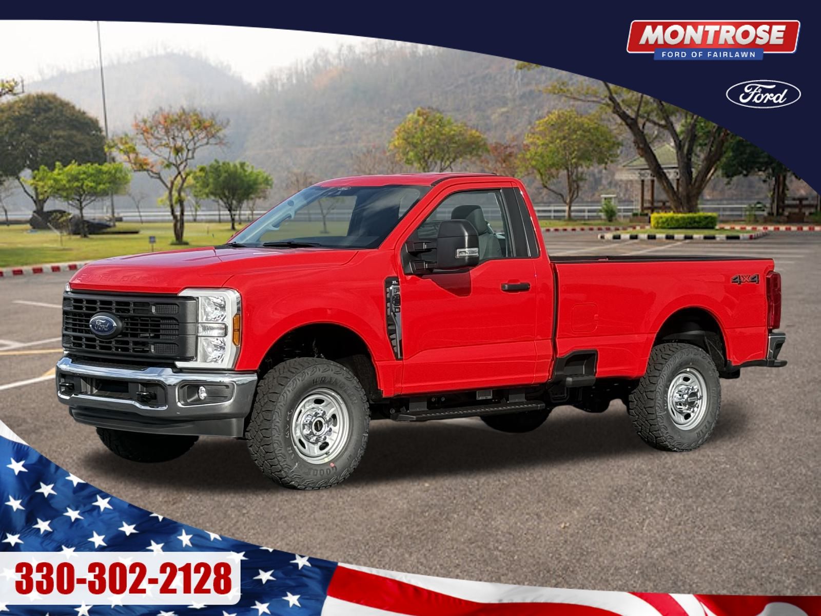 Race Red 2026 Ford F-350 Super Duty Pickup Truck Four-Wheel Drive Automatic