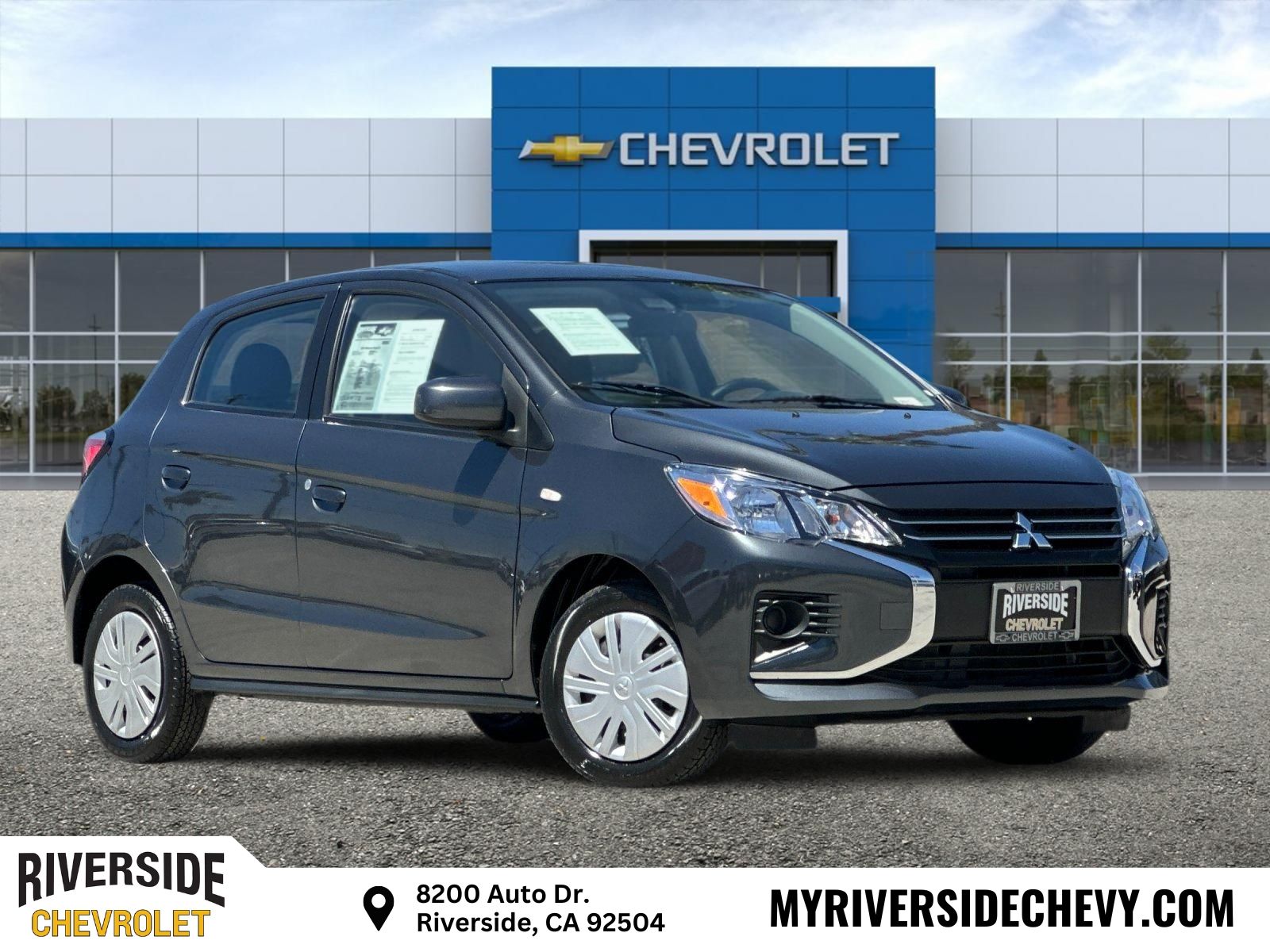 Graphite Gray Metallic 2024 Mitsubishi Mirage Hatchback Front-Wheel Drive Continuously Variable Transmission