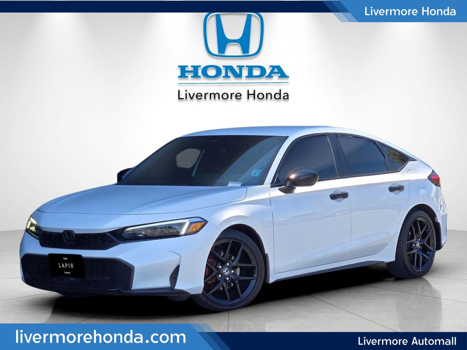 White 2025 Honda Civic Hatchback Hatchback Front-Wheel Drive Continuously Variable Transmission