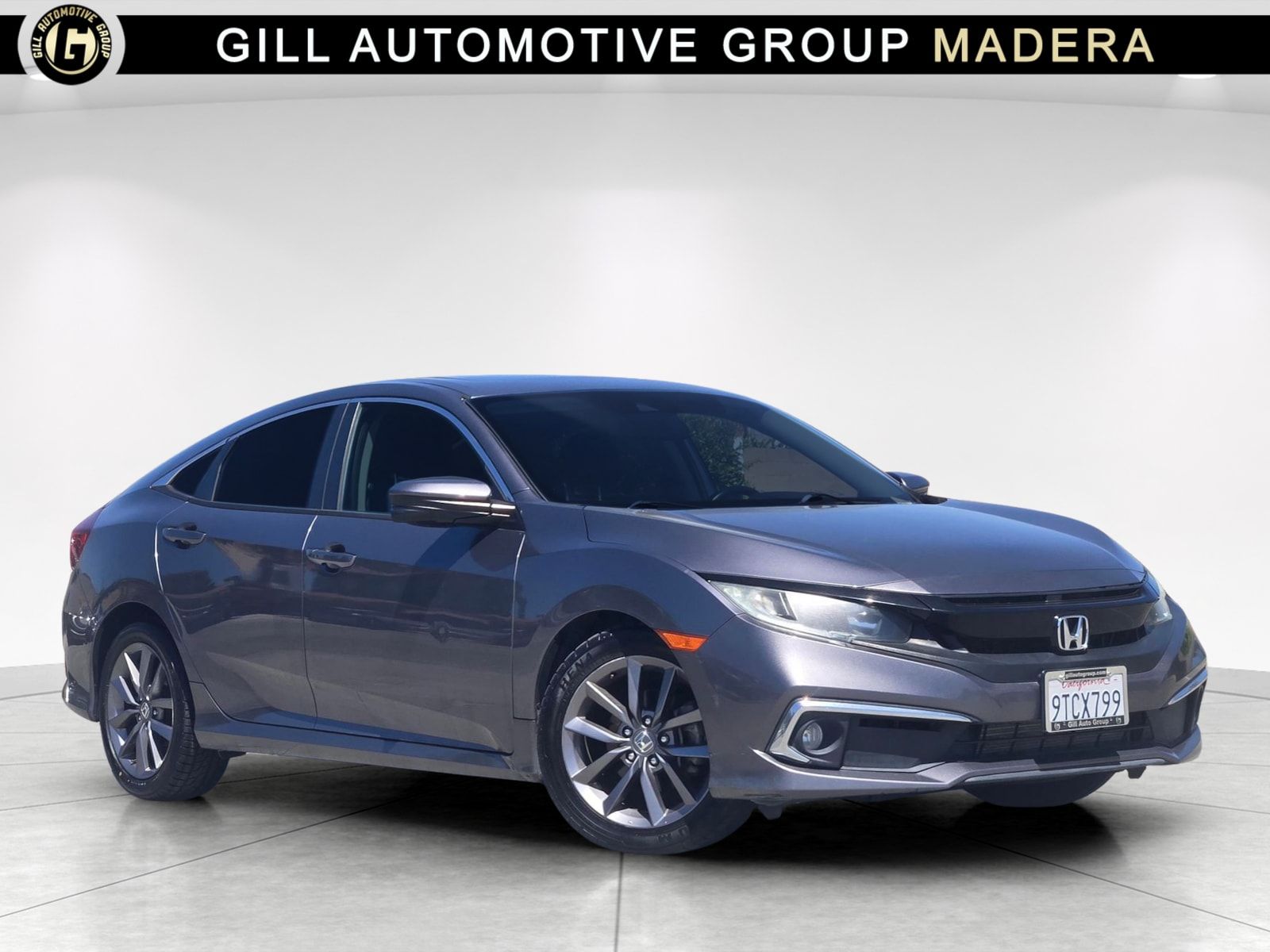 Gray 2019 Honda Civic Sedan Front-Wheel Drive Continuously Variable Transmission