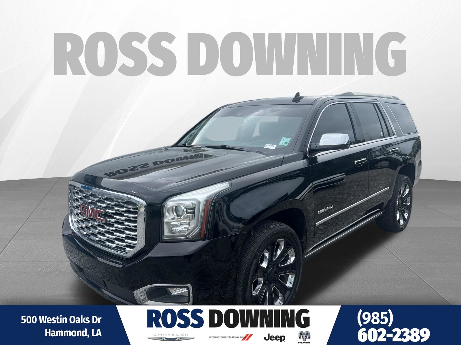 Onyx Black 2019 GMC Yukon Denali RWD SUV / Crossover 4X2