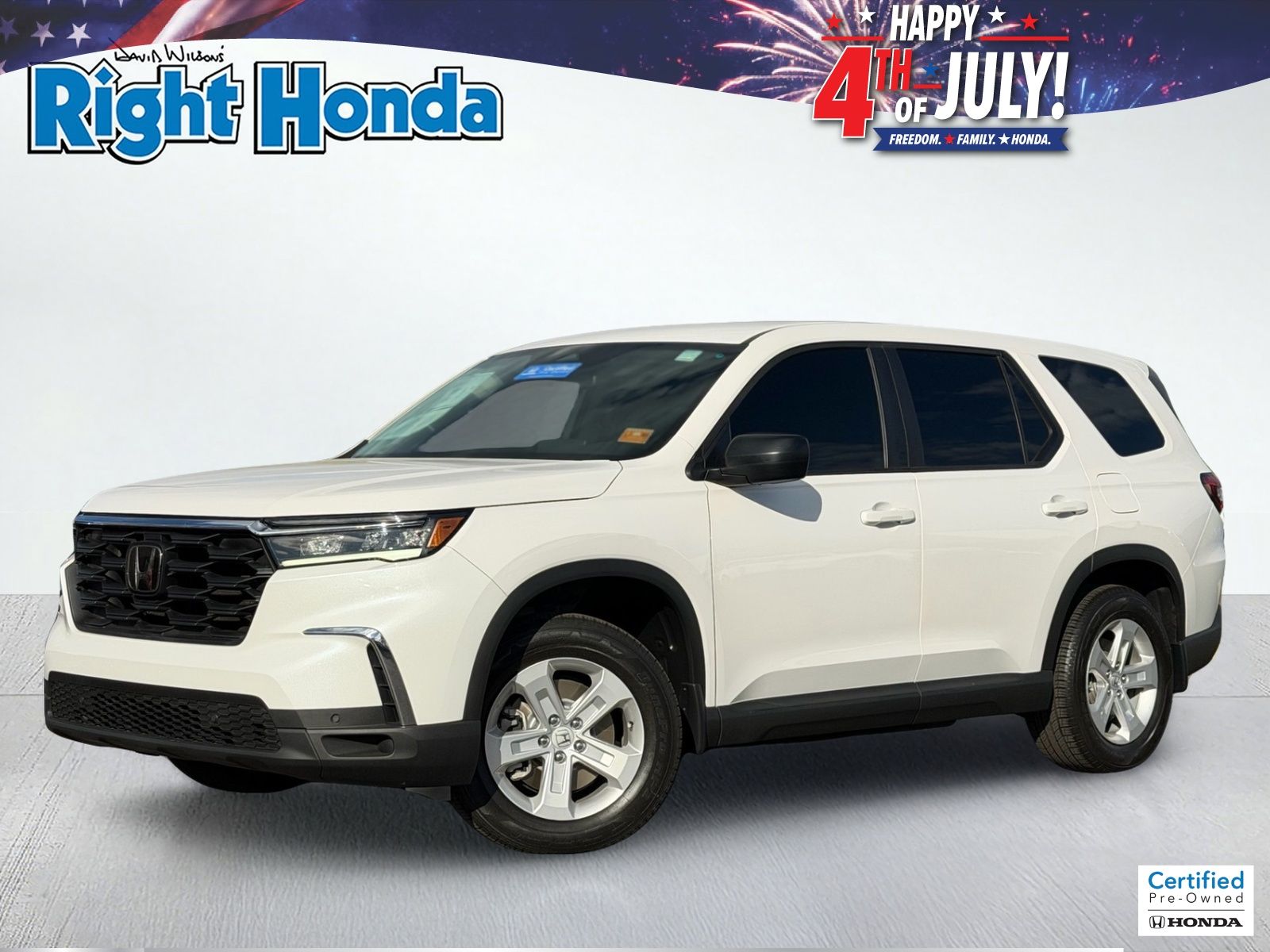 Platinum White Pearl 2024 Honda Pilot SUV / Crossover Front-Wheel Drive Automatic