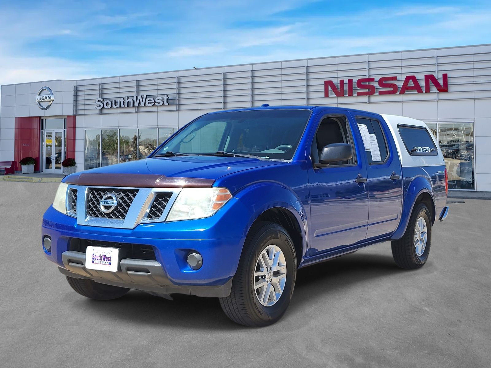 Blue Metallic 2015 Nissan Frontier Pickup Truck 4X2 5-Speed Automatic Overdrive