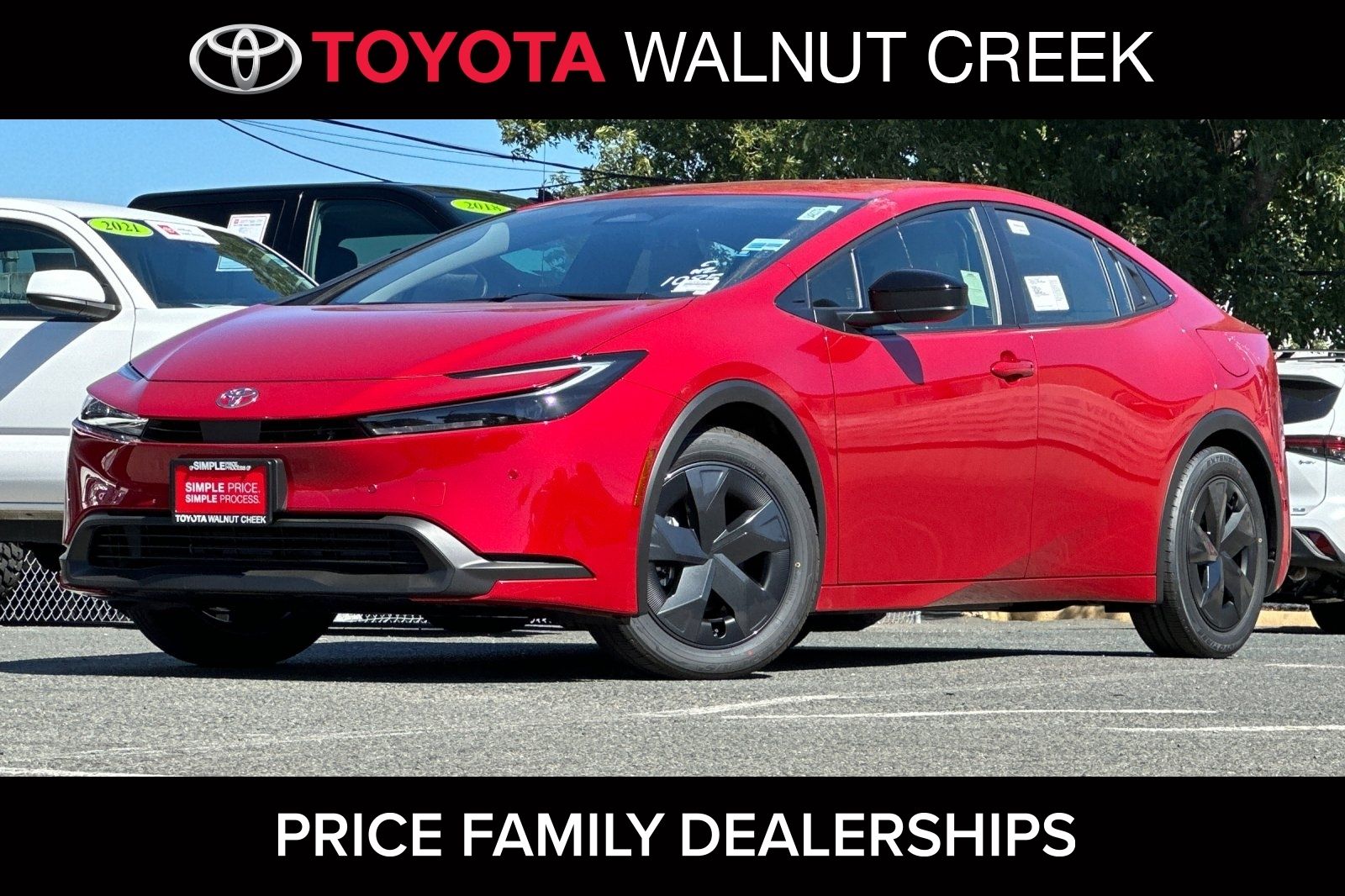 Red 2026 Toyota Prius Hatchback Front-Wheel Drive Continuously Variable Transmission