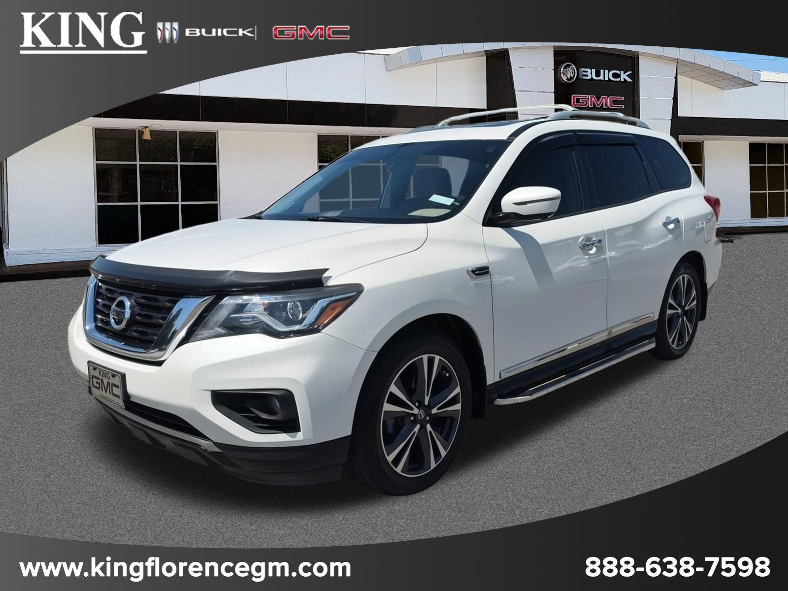 Pearl White 2017 Nissan Pathfinder Platinum 4WD SUV / Crossover Four-Wheel Drive Continuously Variable Transmission
