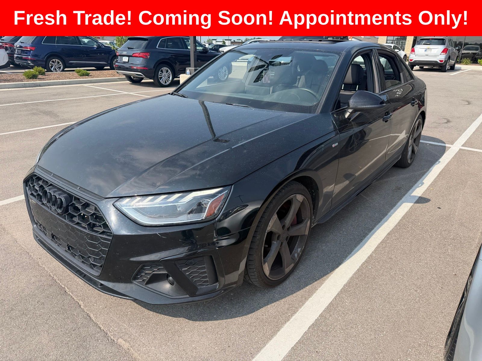 Black Metallic 2023 Audi A4 Sedan All-Wheel Drive 7-Speed Automatic