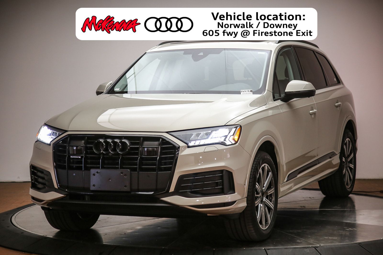 Brown (Beige Metallic) 2023 Audi Q7 SUV / Crossover All-Wheel Drive 8-Speed Automatic