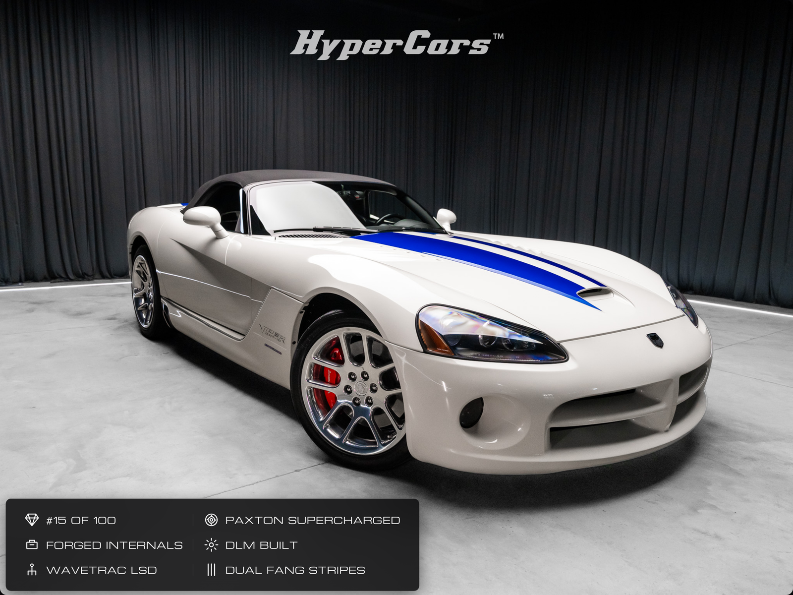 White 2005 Dodge Viper Convertible Rear-Wheel Drive 6-Speed Manual