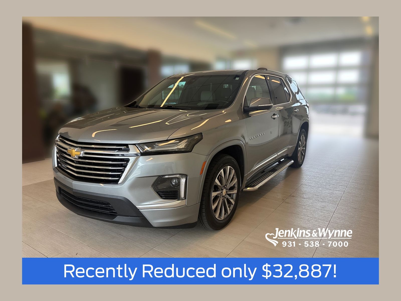 Sterling Gray Metallic 2023 Chevrolet Traverse SUV / Crossover Front-Wheel Drive 9-Speed Automatic
