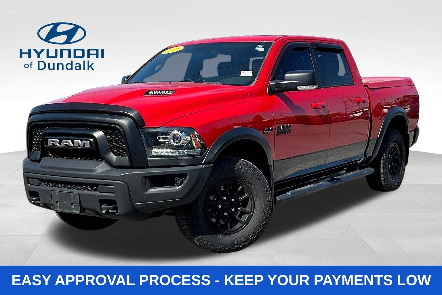 Flame Red Clearcoat 2018 RAM 1500 Rebel Crew Cab 4WD Pickup Truck Four-Wheel Drive 8-Speed Automatic