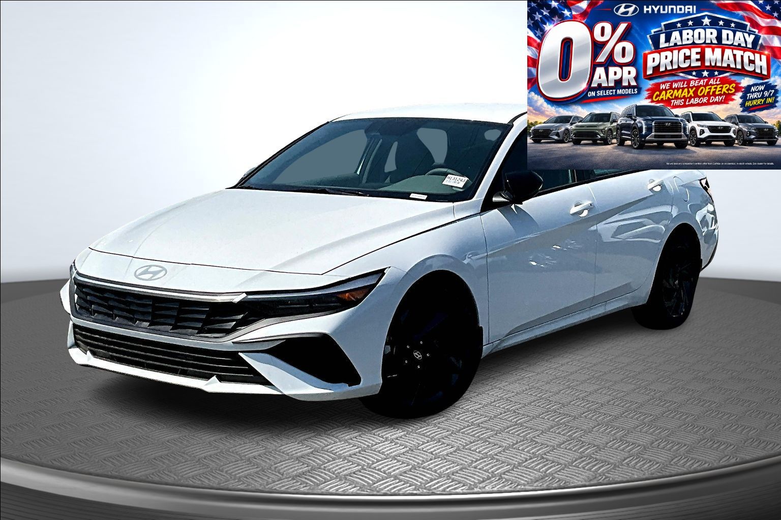 Serenity White 2026 Hyundai Elantra Sedan Front-Wheel Drive Continuously Variable Transmission