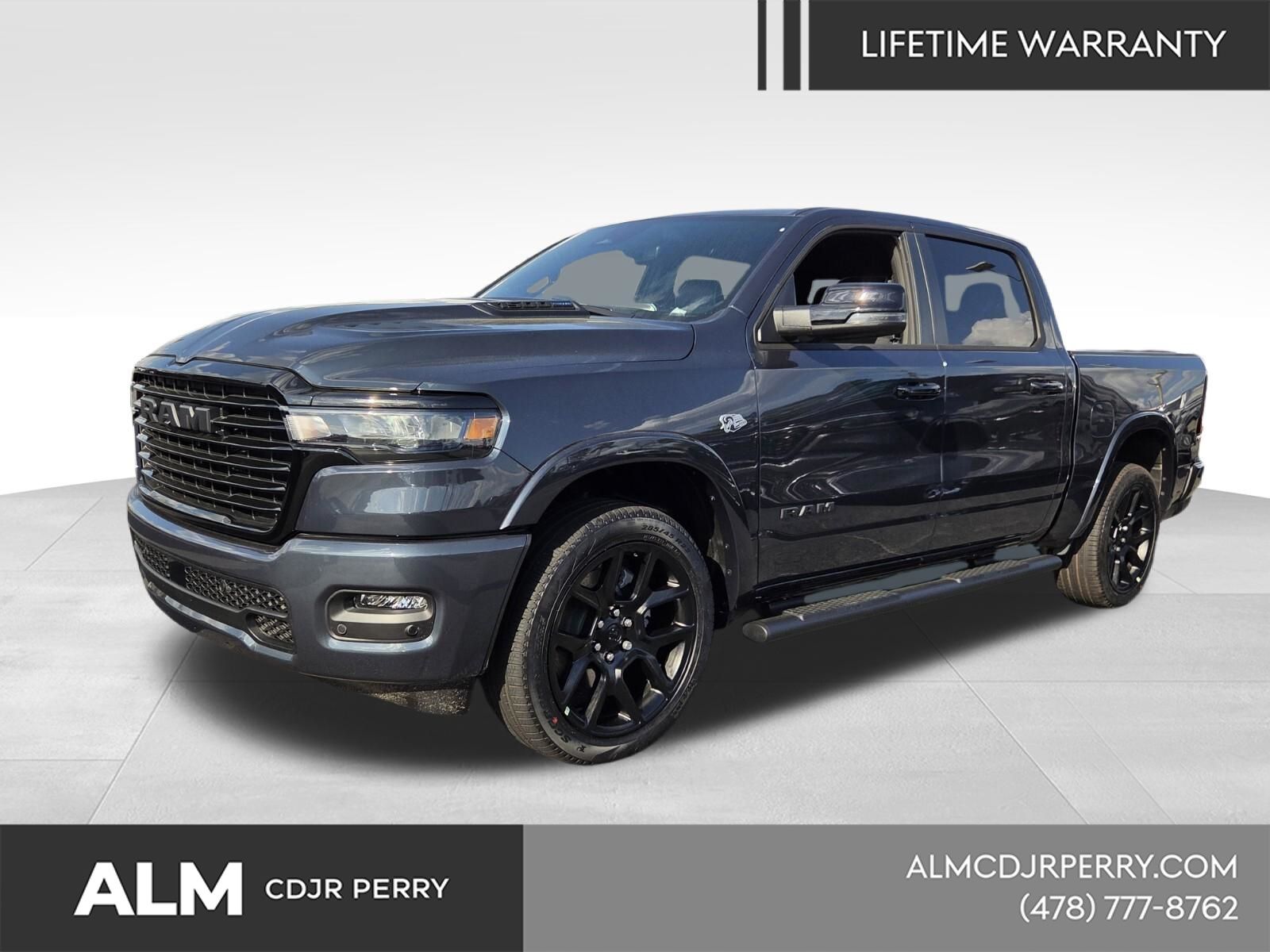 Forged Blue Metallic 2026 RAM 1500 Laramie Crew Cab 4WD Pickup Truck Four-Wheel Drive 8-Speed Automatic