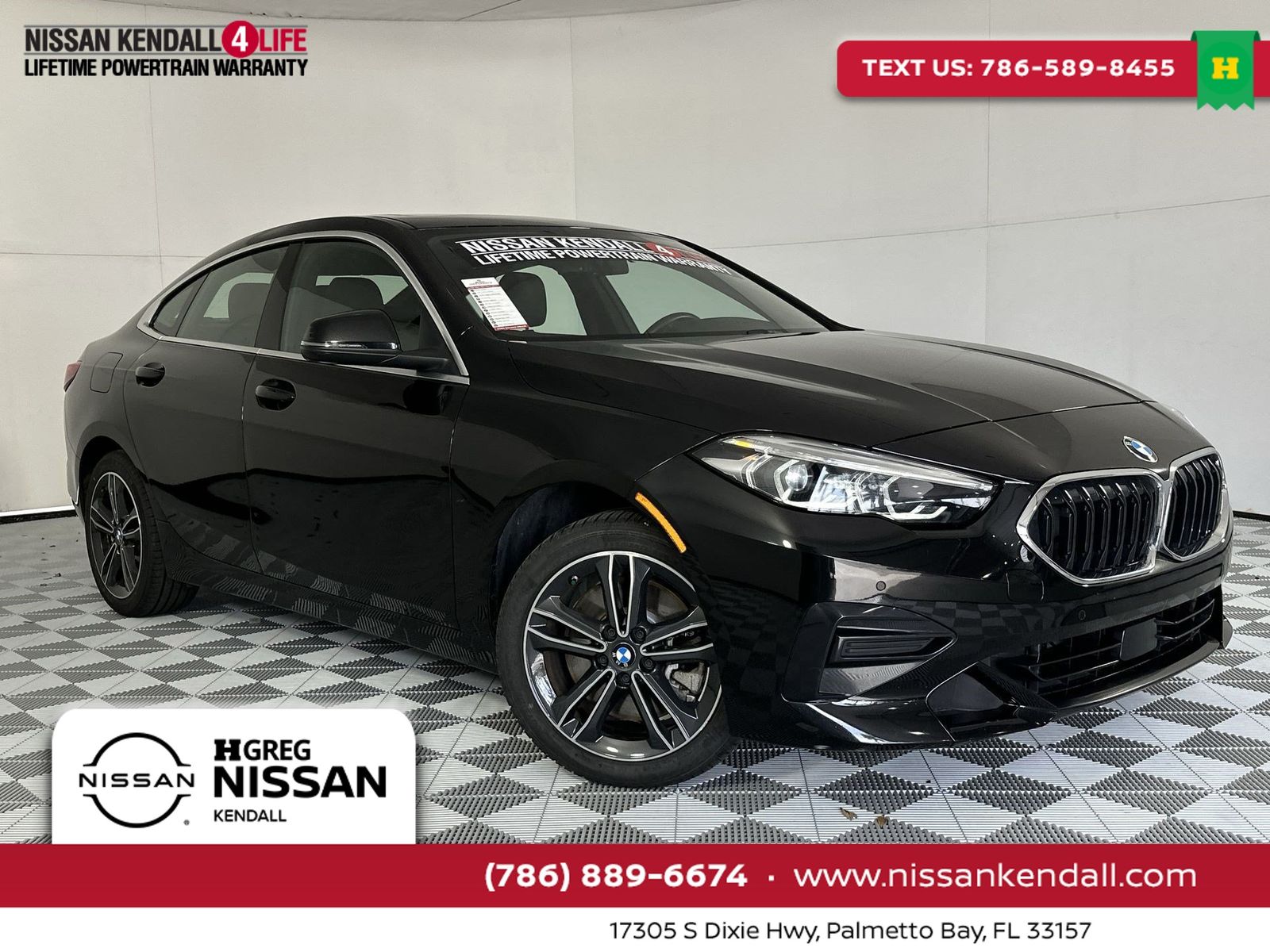 Black Sapphire Metallic 2024 BMW 2 Series Sedan Front-Wheel Drive 8-Speed Automatic