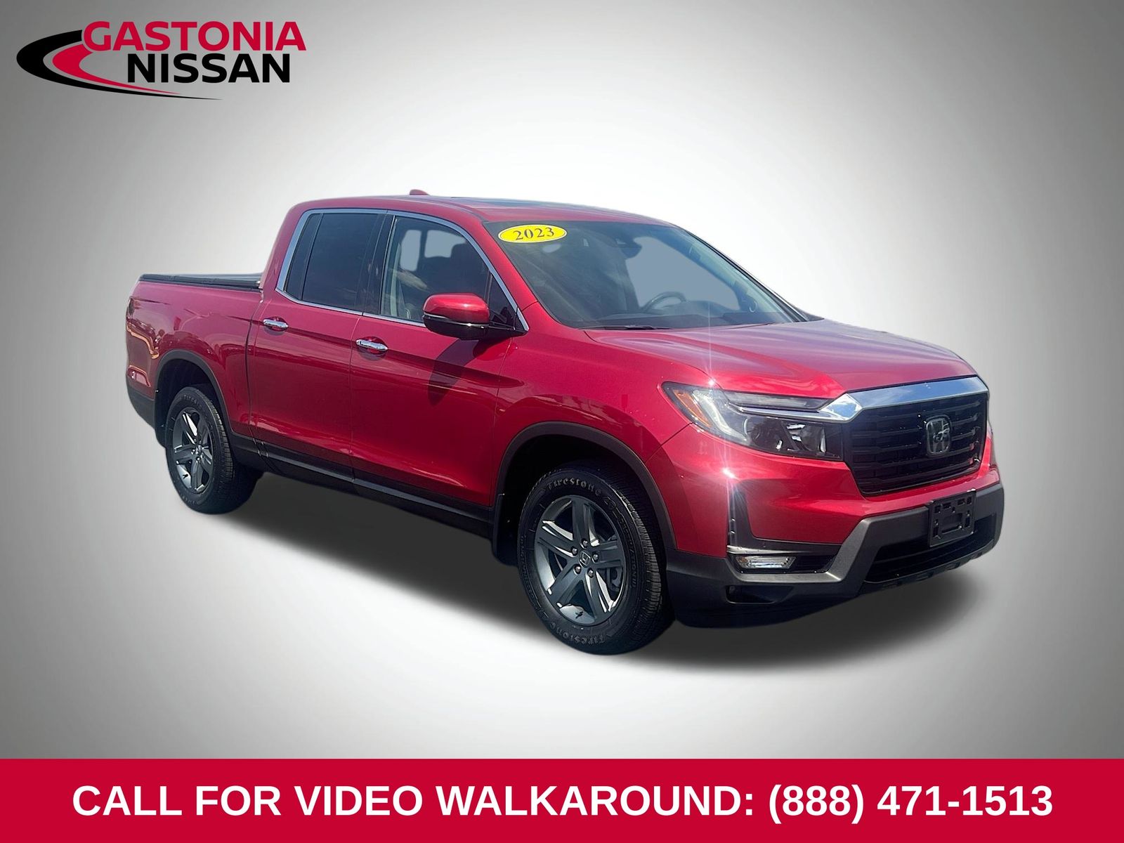 Red 2023 Honda Ridgeline Pickup Truck All-Wheel Drive 9-Speed Automatic