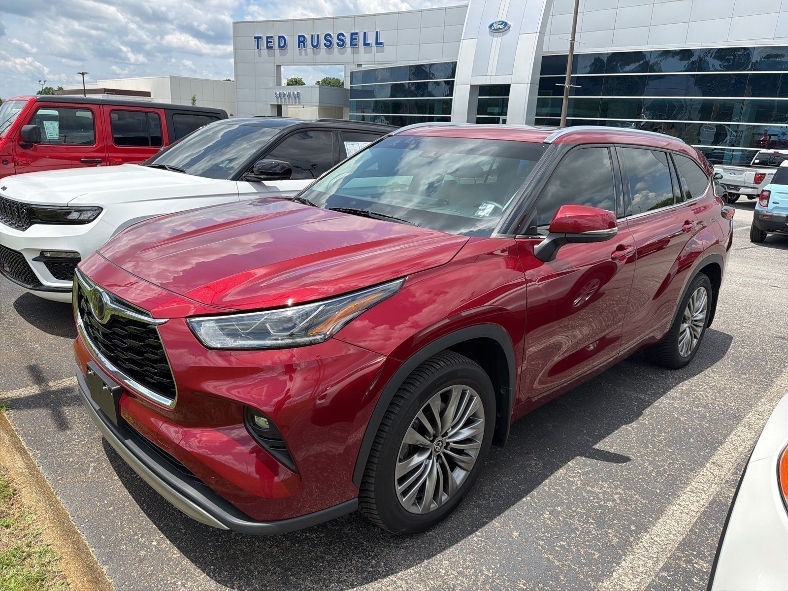 Red (Ruby Flare Pearl) 2021 Toyota Highlander Platinum AWD SUV / Crossover All-Wheel Drive 8-Speed Automatic