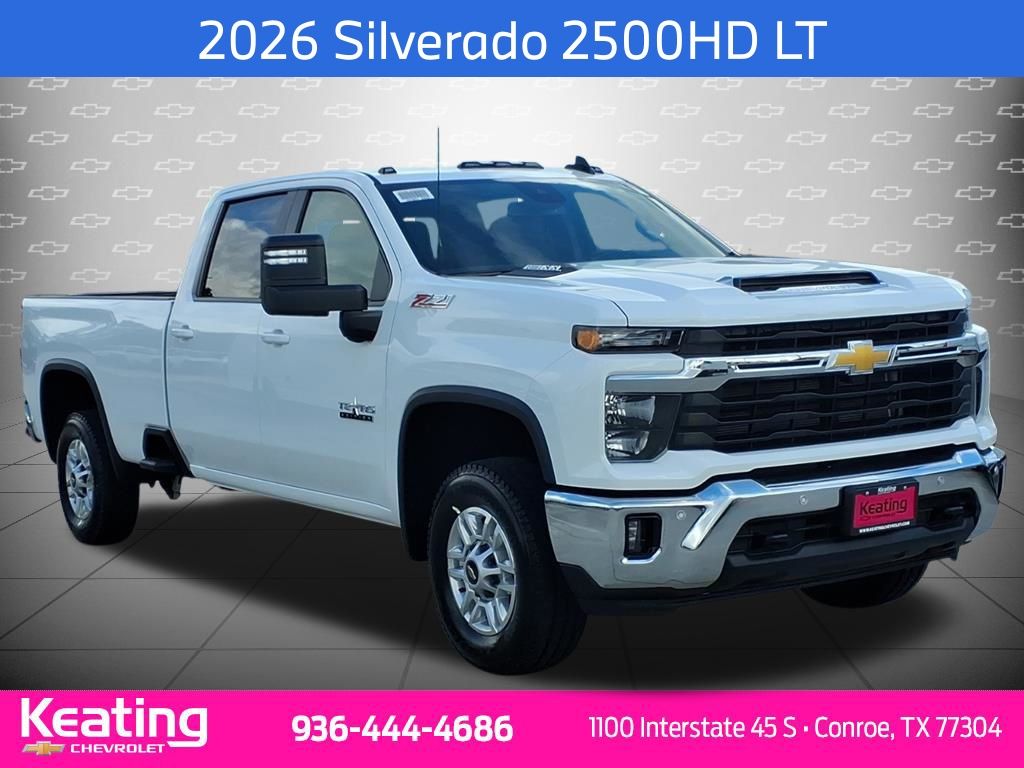 Summit White 2026 Chevrolet Silverado 2500HD Pickup Truck Four-Wheel Drive Automatic