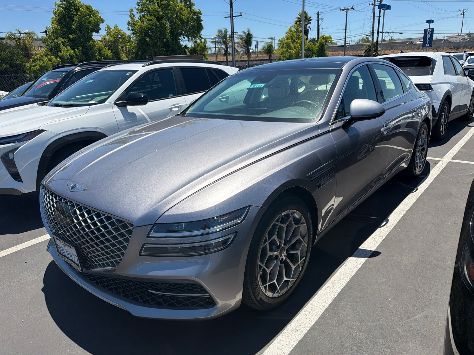 Savile Silver 2023 Genesis G80 Sedan Rear-Wheel Drive 8-Speed Automatic