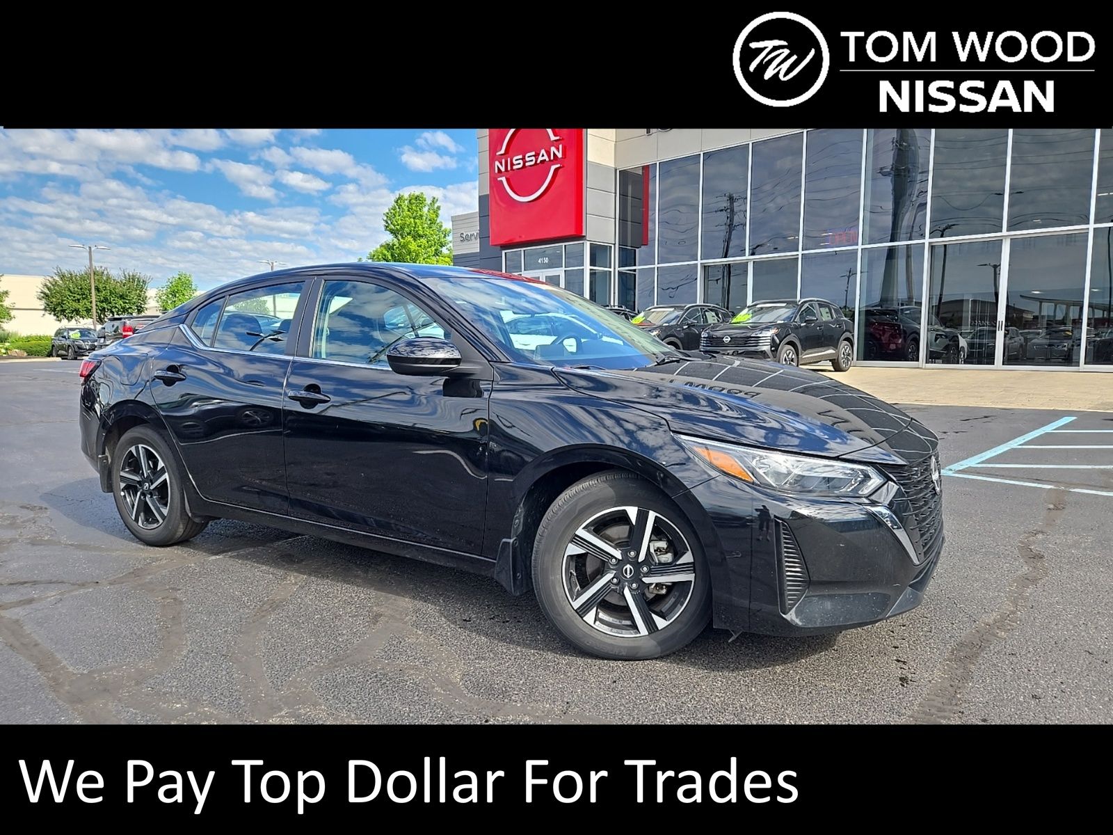 Super Black 2025 Nissan Sentra Sedan Front-Wheel Drive Continuously Variable Transmission