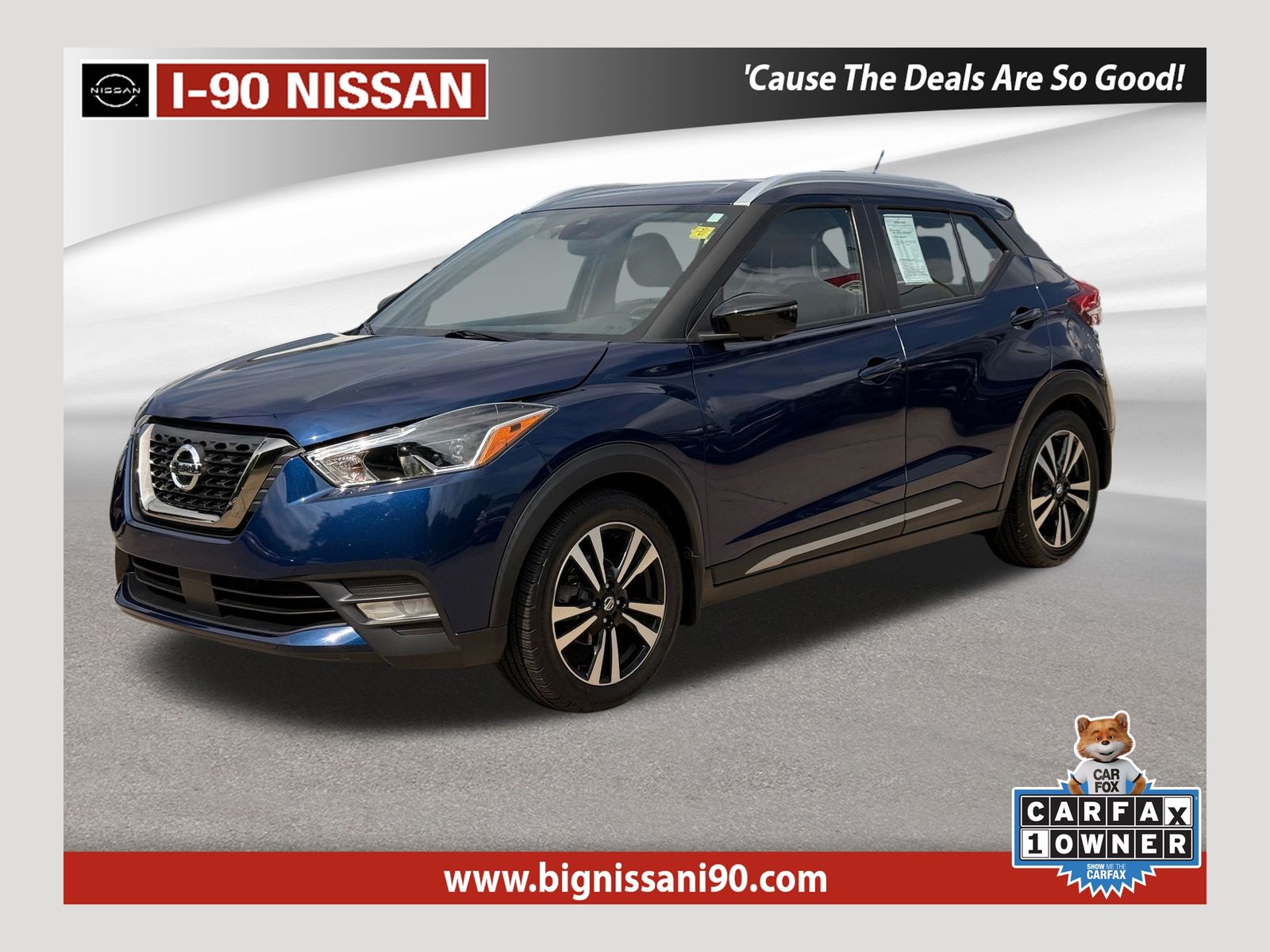 Deep Blue Pearl 2020 Nissan Kicks SUV / Crossover Front-Wheel Drive Continuously Variable Transmission
