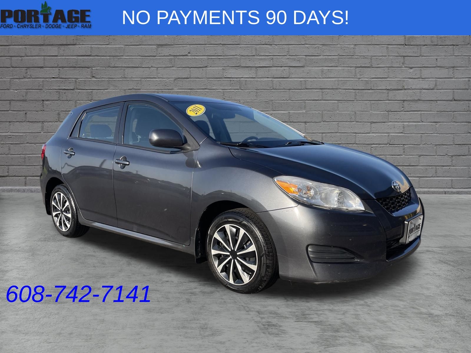 Magnetic Gray Metallic 2011 Toyota Matrix Hatchback Front-Wheel Drive 4-Speed Automatic