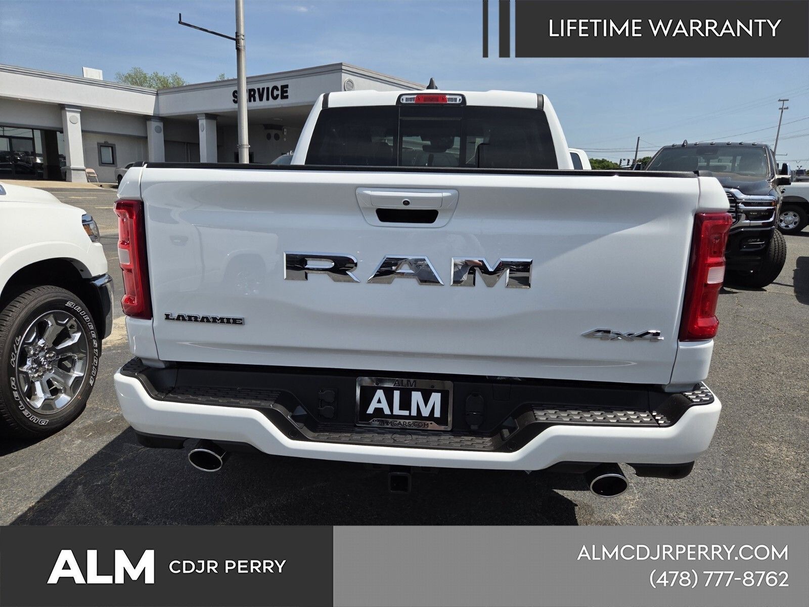 New 2026 Bright White Clear-Coat Exterior Paint RAM Laramie image 10