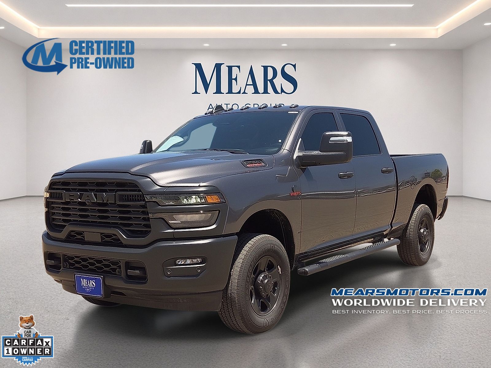 Gray (Granite Crystal Metallic Clearcoat) 2025 RAM 2500 Pickup Truck Four-Wheel Drive 8-Speed Automatic