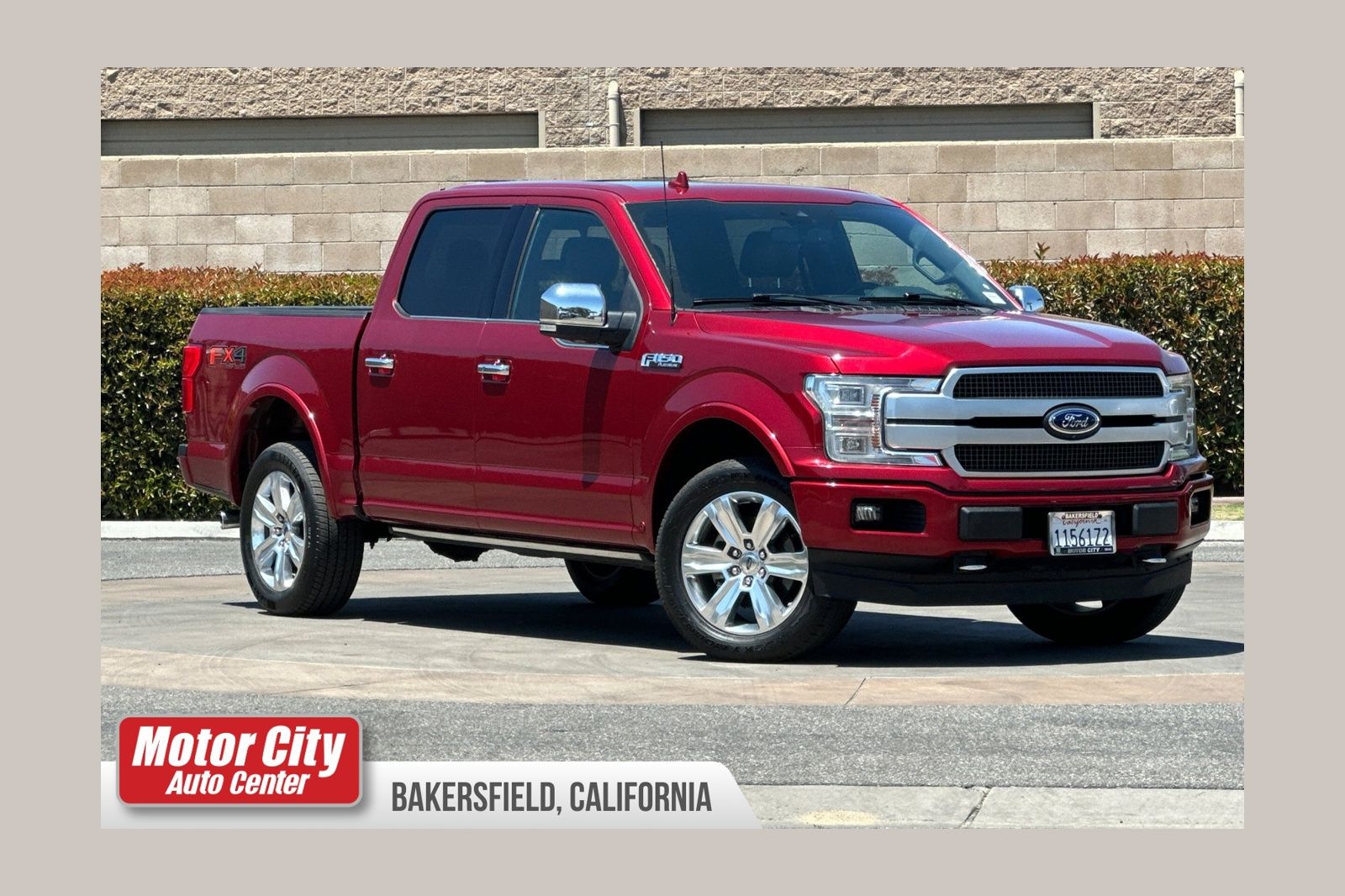 Ruby Red 2019 Ford F-150 Platinum SuperCrew 4WD Pickup Truck Four-Wheel Drive Automatic