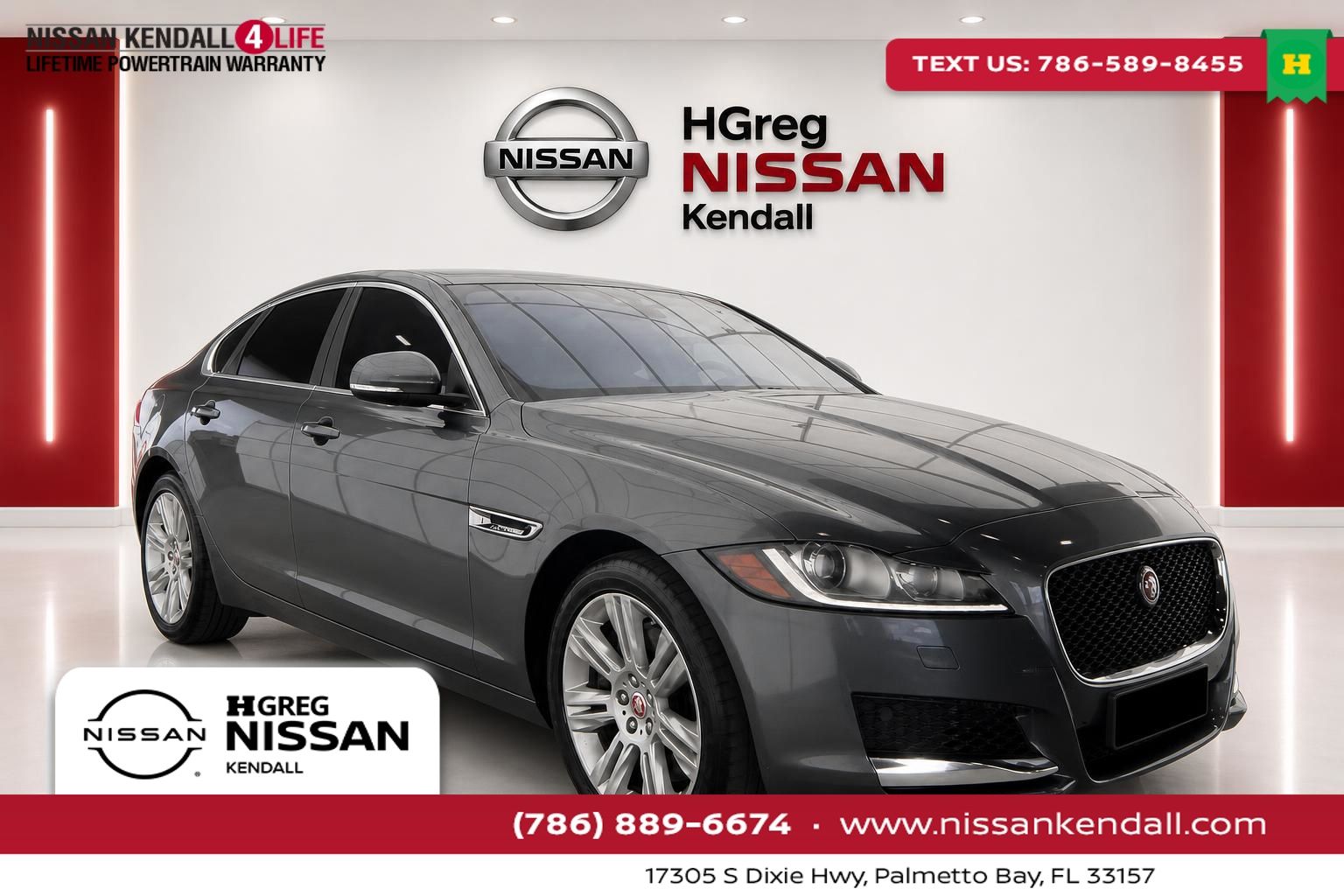 Gray 2017 Jaguar XF Sedan Rear-Wheel Drive 8-Speed Automatic