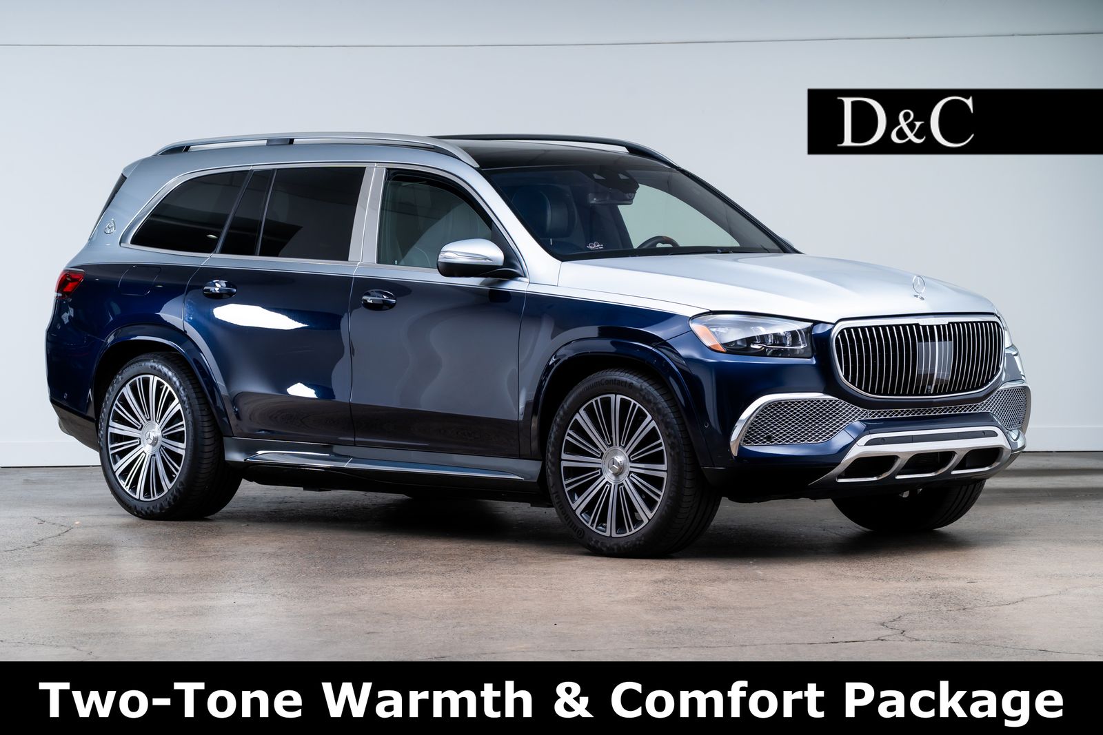 Cavansite blue / high-tech silver 2022 Mercedes-Benz GLS SUV / Crossover All-Wheel Drive 9-Speed Automatic
