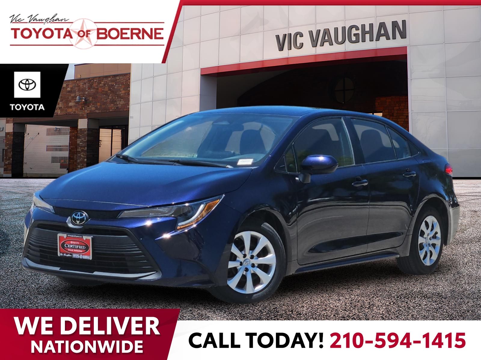 Blue Metallic 2024 Toyota Corolla Sedan Front-Wheel Drive Continuously Variable Transmission