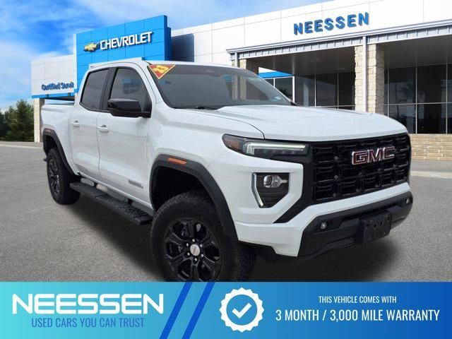 Summit White 2023 GMC Canyon Elevation Crew Cab RWD Pickup Truck 4X2 8-Speed Automatic