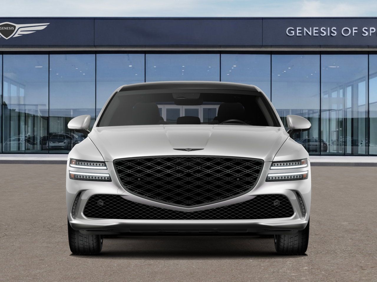 2026 Genesis G80 3.5T Prestige Black White at Genesis of Spring