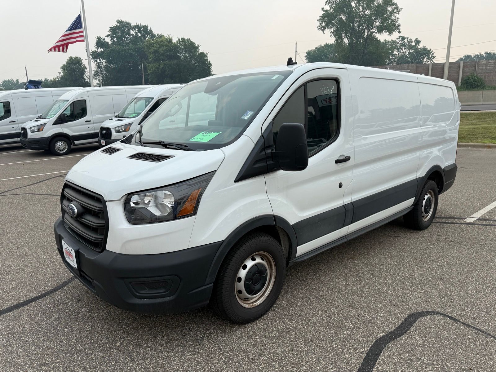 Oxford White 2020 Ford Transit Cargo Van Rear-Wheel Drive