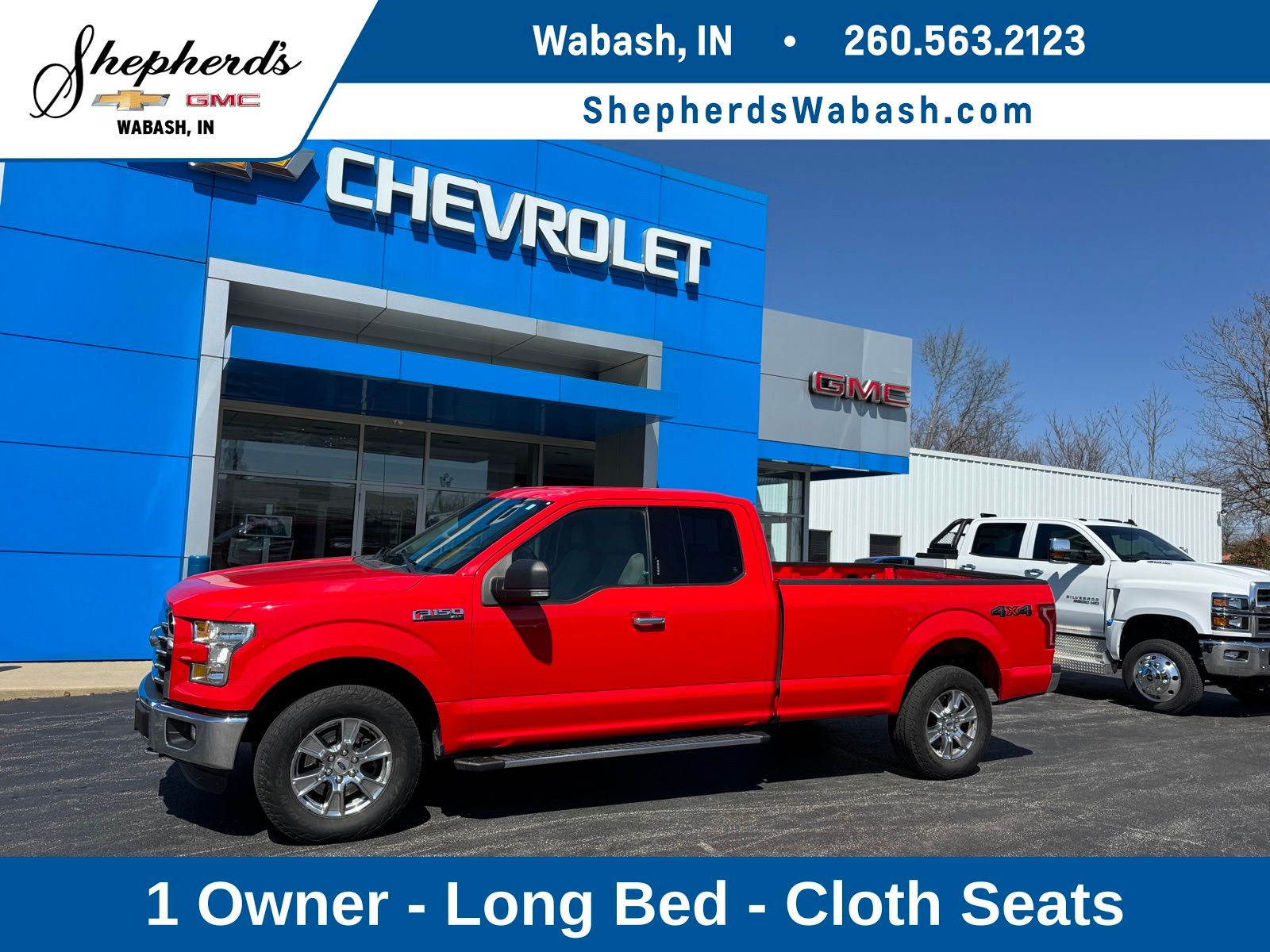Race Red 2016 Ford F-150 XLT SuperCab 4WD Pickup Truck Four-Wheel Drive 6-Speed Automatic