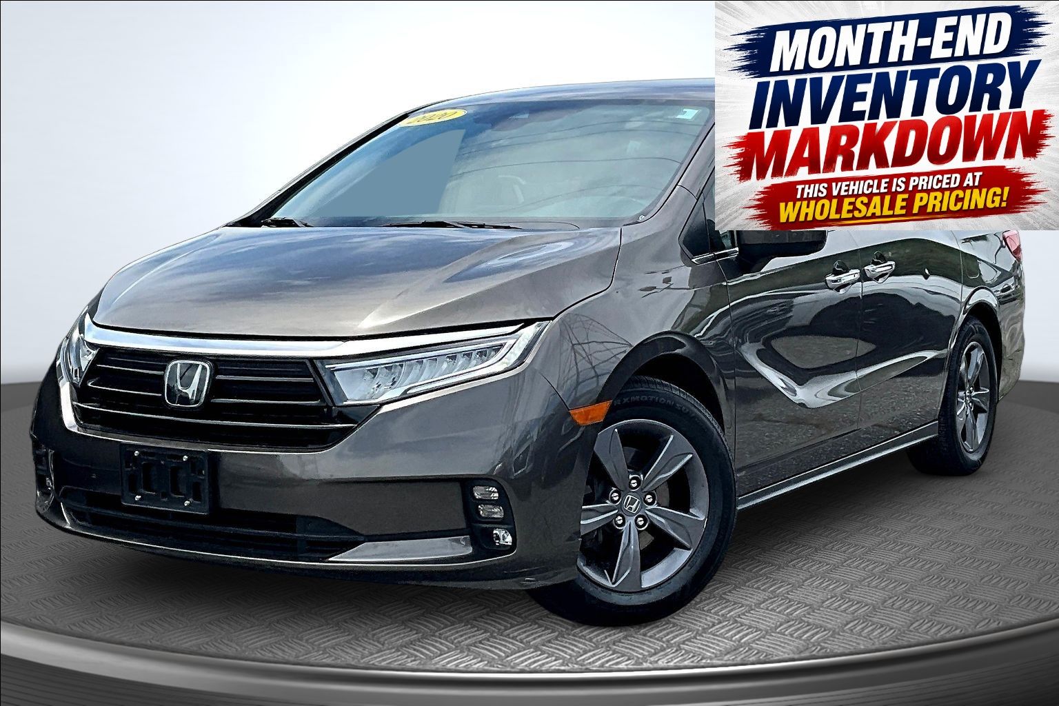 Gray 2022 Honda Odyssey Minivan Front-Wheel Drive Automatic