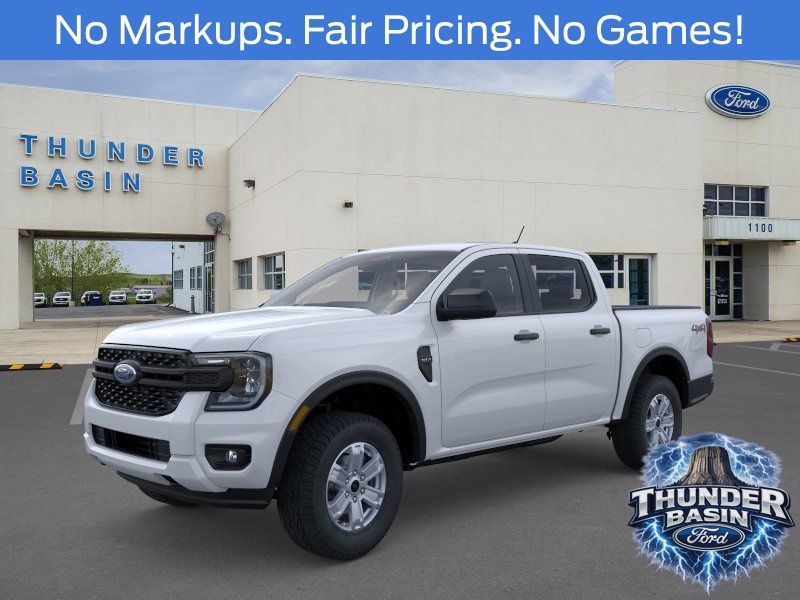 Oxford White 2026 Ford Ranger XL SuperCrew 4WD Pickup Truck Four-Wheel Drive Automatic