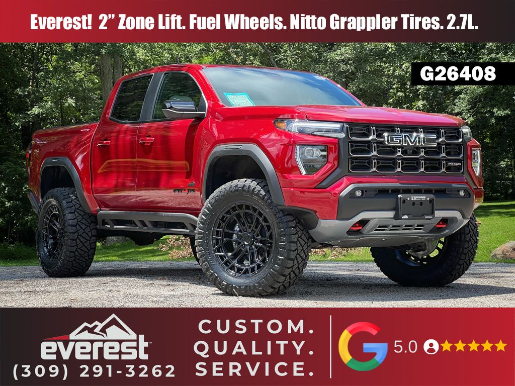 Volcanic Red Tintcoat 2026 GMC Canyon Pickup Truck Four-Wheel Drive 8-Speed Automatic