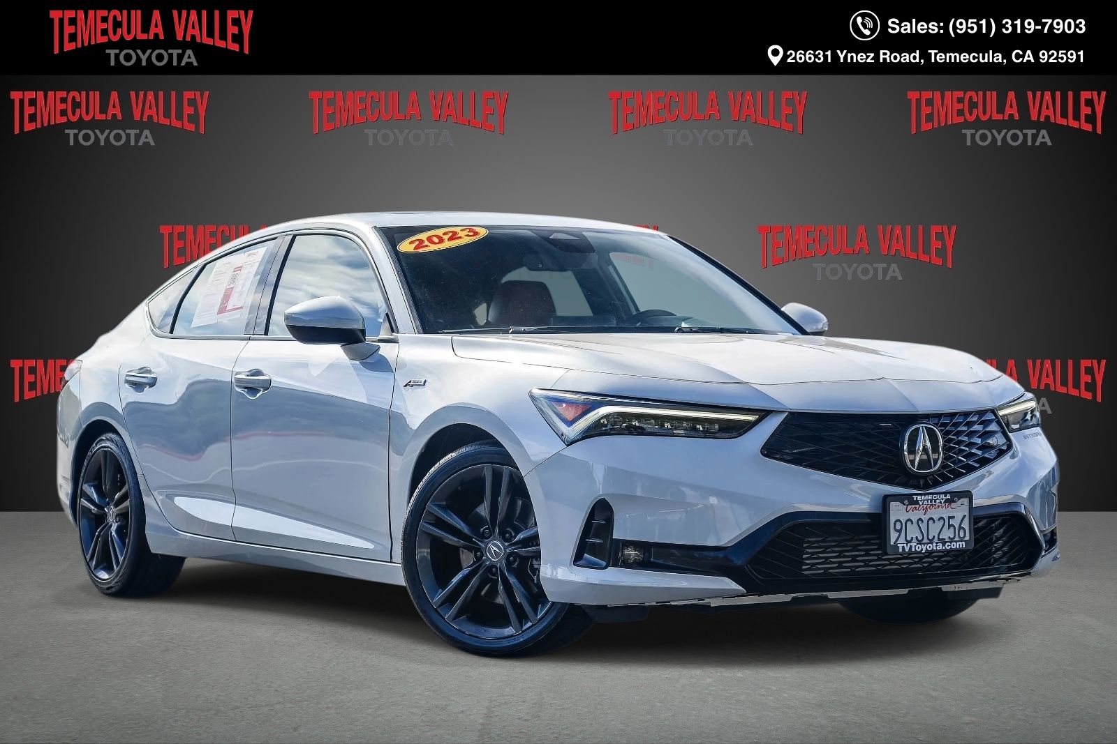 Platinum White Pearl 2023 Acura Integra FWD with A-SPEC Package Sedan Front-Wheel Drive Continuously Variable Transmission