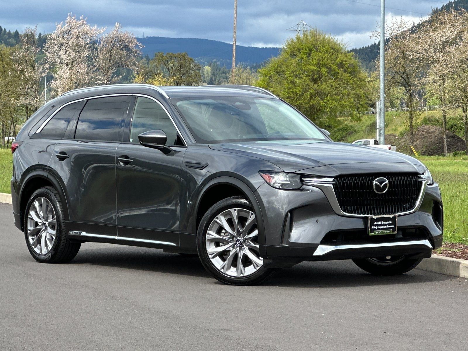 Machine Gray Metallic 2024 Mazda CX-90 3.3 Turbo Premium AWD SUV / Crossover All-Wheel Drive 8-Speed Automatic