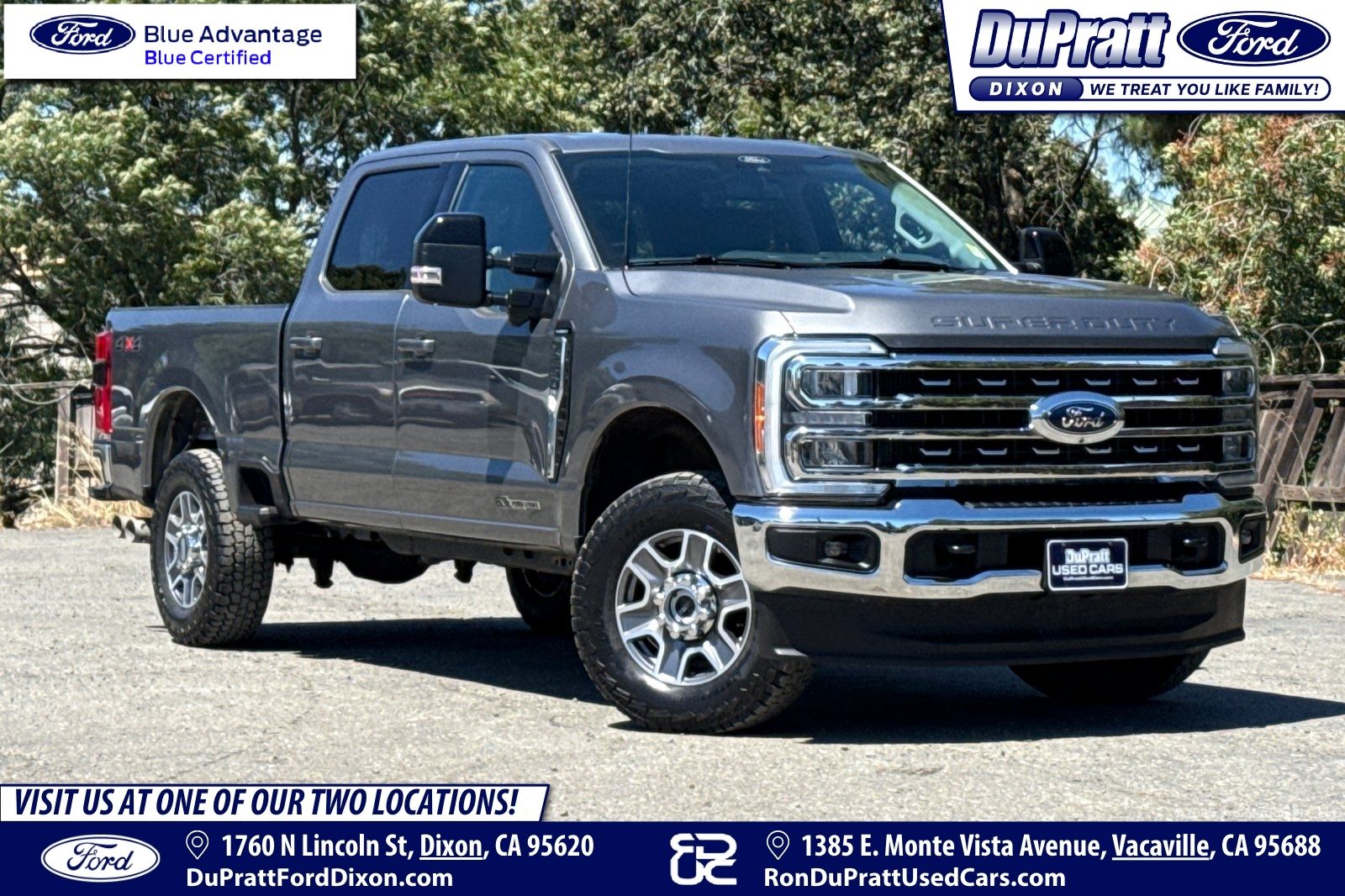 Gray Metallic 2024 Ford F-250 Super Duty Pickup Truck Four-Wheel Drive Automatic