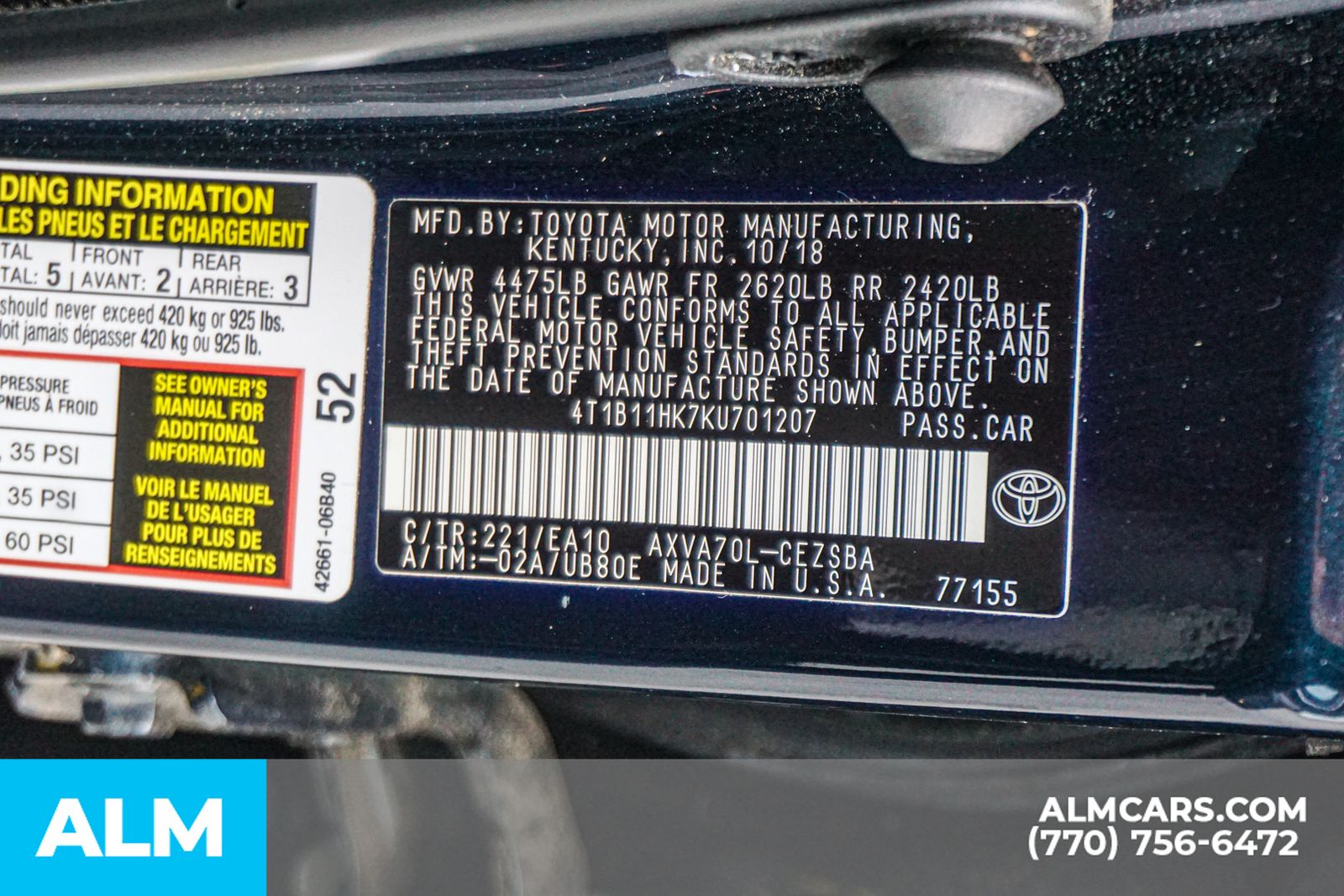 Used 2019 Blue Toyota SE image 60